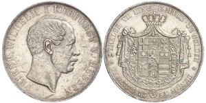 3½ Гульден / 2 Талер Великое герцогство Гессен (1806 - 1918) Срібло Frederick William, Elector of Hesse (1802 - 1875)