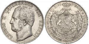 3½ Гульден / 2 Талер Великое герцогство Гессен (1806 - 1918) Срібло Louis II, Grand Duke of Hesse