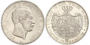 3½ Гульден / 2 Талер Великое герцогство Гессен (1806 - 1918) Срібло Frederick William, Elector of Hesse (1802 - 1875)