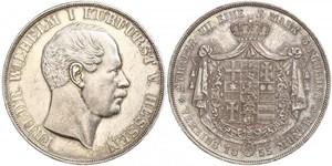 3½ Гульден / 2 Талер Великое герцогство Гессен (1806 - 1918) Срібло Frederick William, Elector of Hesse (1802 - 1875)