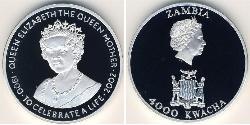 4000 Kwacha Zambia (1964 - ) Argento 