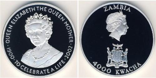 4000 Kwacha Zambia (1964 - ) Plata 