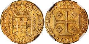 4000 Reis Kingdom of Portugal (1139-1910) Gold John V of Portugal (1689-1750)