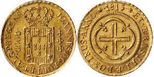 4000 Reis Brasil Oro Juan VI de Portugal (1767-1826)