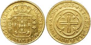 4000 Reis Brasile Oro Giovanni VI del Portogallo (1767-1826)