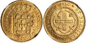 4000 Reis Brasile Oro Giovanni VI del Portogallo (1767-1826)