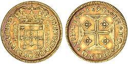 4000 Reis Regno del Portogallo (1139-1910) Oro 