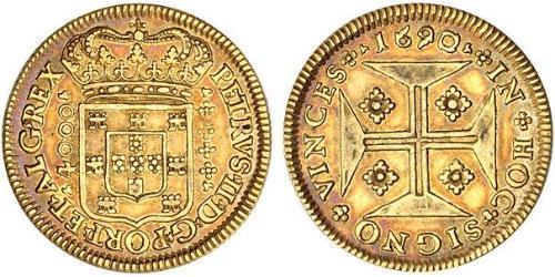 4000 Reis Regno del Portogallo (1139-1910) Oro 