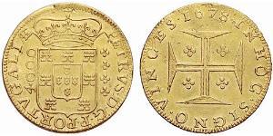4000 Reis Reino de Portugal (1139-1910) Oro Juan V de Portugal (1689-1750)