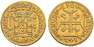 4000 Reis 巴西 金 若昂五世 (1689 - 1750)