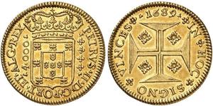 4000 Reis 葡萄牙王國 (1139 - 1910) 金 