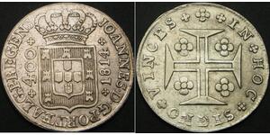 400 Reis Regno del Portogallo (1139-1910) Argento 