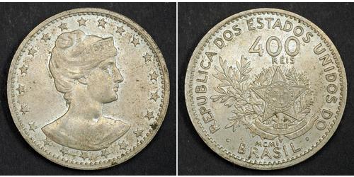 400 Reis Brésil Cuivre/Nickel 