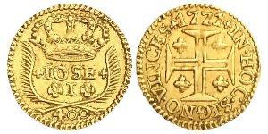 400 Reis Kingdom of Portugal (1139-1910) Gold 