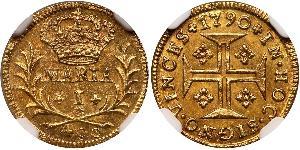 400 Reis Brasil / Reino de Portugal (1139-1910) Oro María I de Portugal (1734-1816)