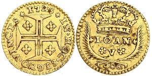 400 Reis Regno del Portogallo (1139-1910) Oro Giovanni V del Portogallo (1689-1750)