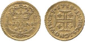 400 Reis Regno del Portogallo (1139-1910) Oro Giovanni V del Portogallo (1689-1750)
