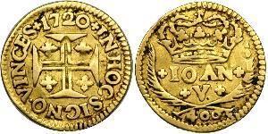 400 Reis Reino de Portugal (1139-1910) Oro Juan V de Portugal (1689-1750)