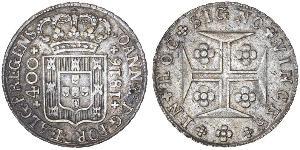 400 Reis Kingdom of Portugal (1139-1910) Silber 