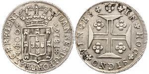 400 Reis Kingdom of Portugal (1139-1910) Silber 