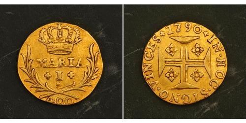 400 Рейс Бразилия / Королевство Португалия (1139-1910) Золото Мария I королева Португалии (1734-1816)