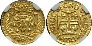 400 Рейс Королевство Португалия (1139-1910) Золото Жуан V король Португалии (1689-1750)