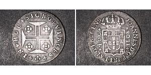 400 Рейс Королевство Португалия (1139-1910) Серебро 