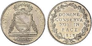 40 Batz Schweiz Silber 