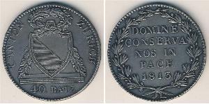 40 Batz Schweiz Silber 