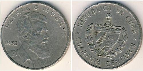 40 Centavo Cuba (1898 - ) Níquel/Cobre 