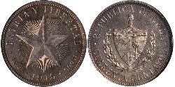 40 Centavo Cuba (1898 - ) Silber 