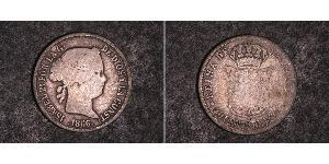 40 Centimo España Plata Isabella II of Spain (1830- 1904)