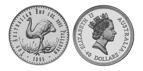 40 Dollaro Australia (1939 - ) Palladium Elisabetta II (1926-2022)