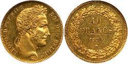 40 Franc Belgium Gold Leopold I of Belgium (1790-1865)