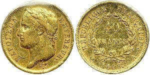 40 Franc Erstes Kaiserreich (1804-1814) Gold Napoleon Bonaparte(1769 - 1821)