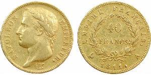 40 Franc Erstes Kaiserreich (1804-1814) Gold Napoleon Bonaparte(1769 - 1821)