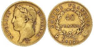 40 Franc Erstes Kaiserreich (1804-1814) Gold Napoleon Bonaparte(1769 - 1821)