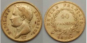 40 Franc Erstes Kaiserreich (1804-1814) Gold Napoleon Bonaparte(1769 - 1821)