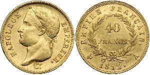 40 Franc Erstes Kaiserreich (1804-1814) Gold Napoleon Bonaparte(1769 - 1821)