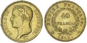 40 Franc Erstes Kaiserreich (1804-1814) Gold Napoleon Bonaparte(1769 - 1821)