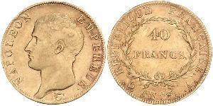40 Franc First French Empire (1804-1814) Gold Napoleon (1769 - 1821)