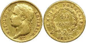 40 Franc First French Empire (1804-1814) Gold Napoleon (1769 - 1821)