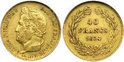 40 Franc Julimonarchie (1830-1848) Gold Louis-Philippe I (1773 -1850)