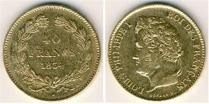 40 Franc Julimonarchie (1830-1848) Gold Louis-Philippe I (1773 -1850)