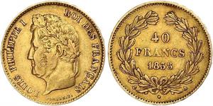 40 Franc Julimonarchie (1830-1848) Gold Louis-Philippe I (1773 -1850)