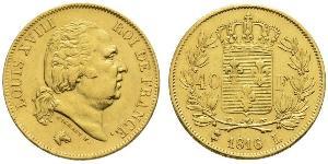40 Franc Kingdom of France (1815-1830) Gold Ludwig XVIII (1755-1824)
