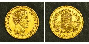 40 Franc Kingdom of France (1815-1830) Gold Karl X. von Frankreich (1757-1836)