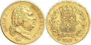 40 Franc Kingdom of France (1815-1830) Gold Ludwig XVIII (1755-1824)