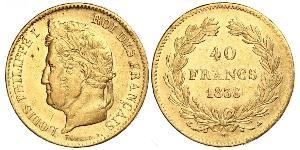 40 Franc Monarchie de Juillet (1830-1848) Or Louis-Philippe I (1773 -1850)