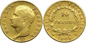 40 Franc Premier Empire (1804-1814) Or Napoléon Ier(1769 - 1821)